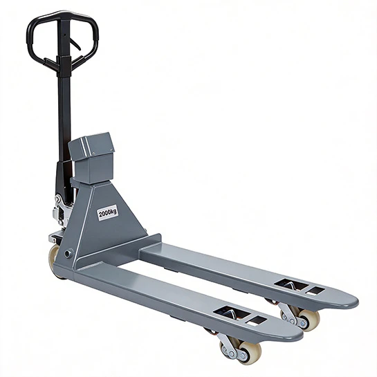 Porta-paletes manual com balan&ccedil;a